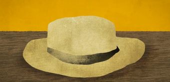 An animated version of Van Gogh's straw hat